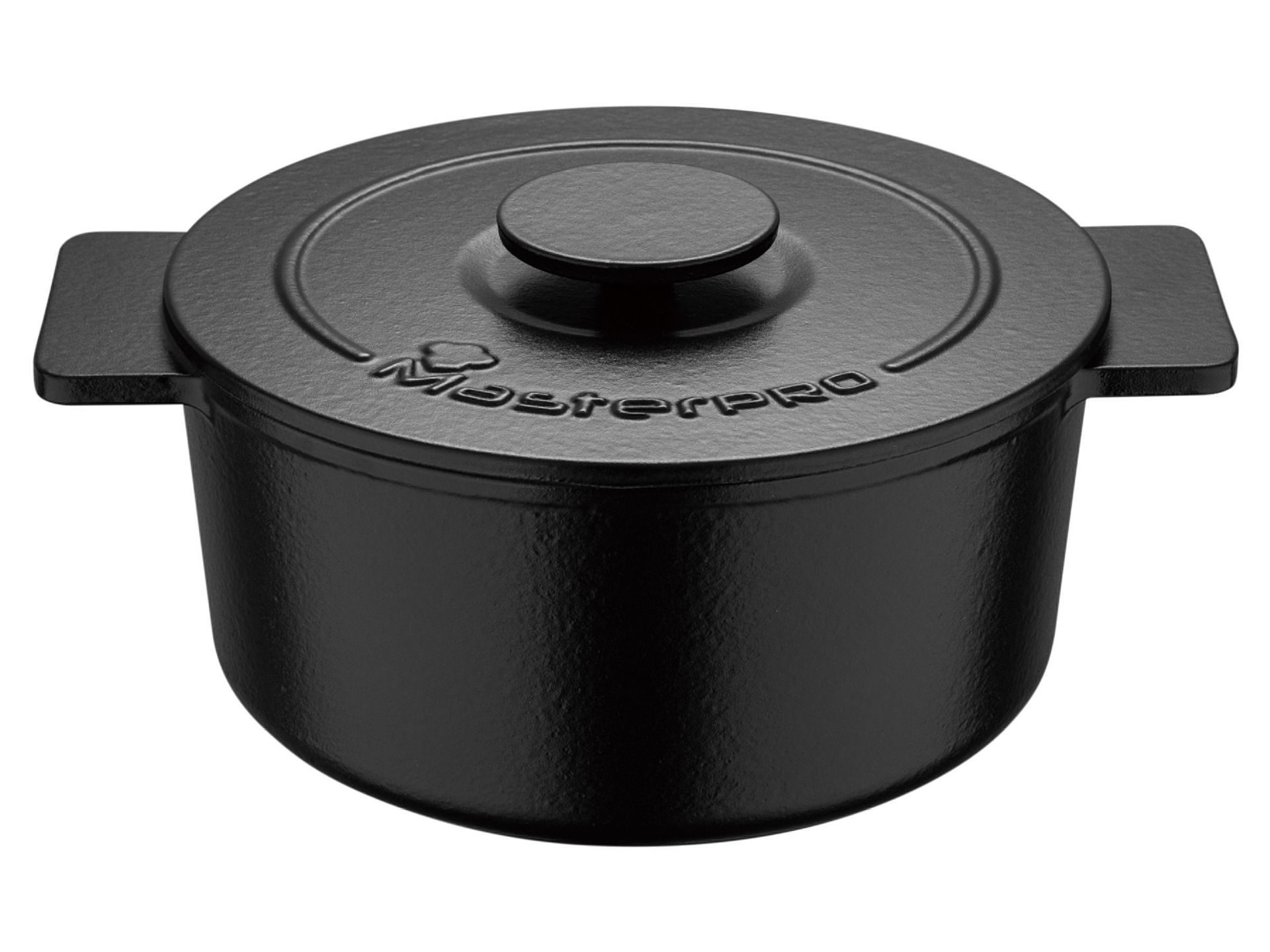 Masterpro Garnek żeliwny, Ø 26 cm, 5,5 l (Czarny)