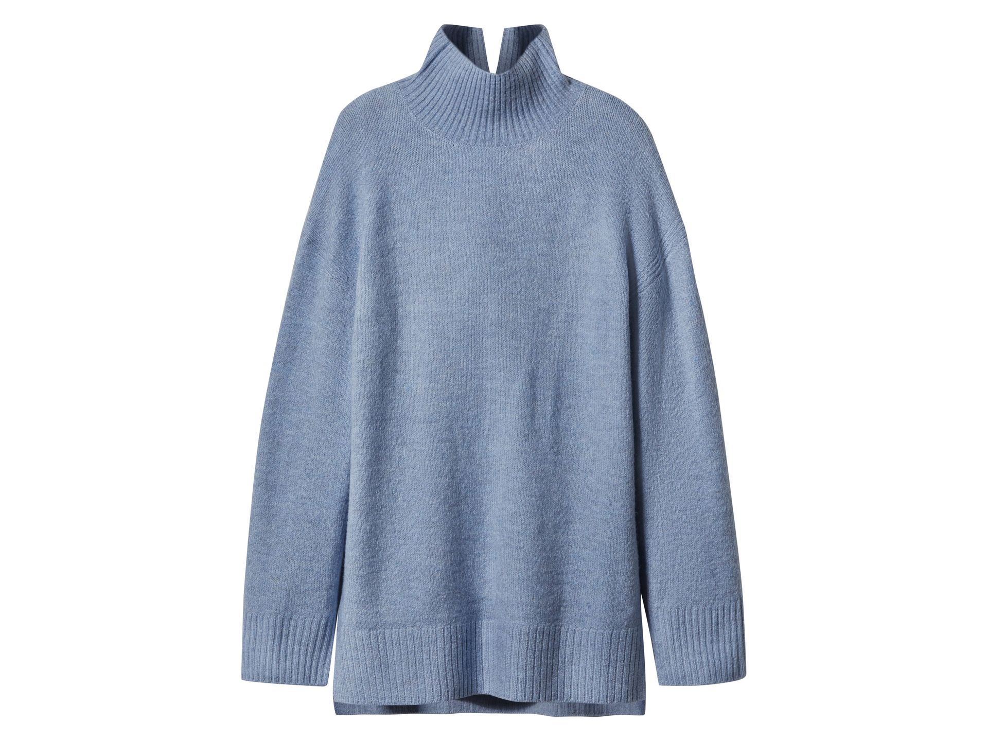 esmara® Sweter damski dzianinowy (Niebieski, L(44/46))