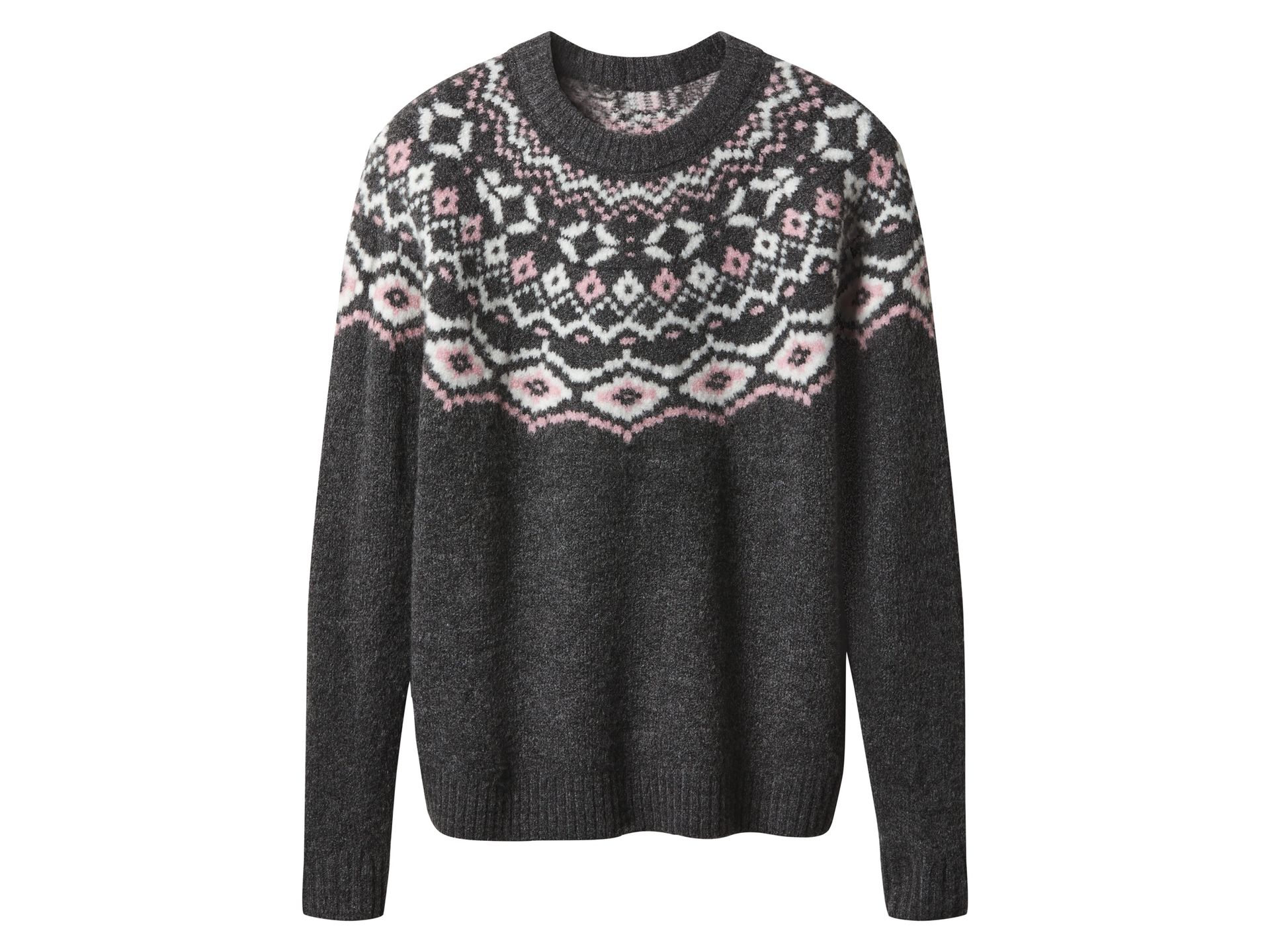 esmara® Sweter damski z domieszką wełny (Ciemnoszary, XS (32/34))