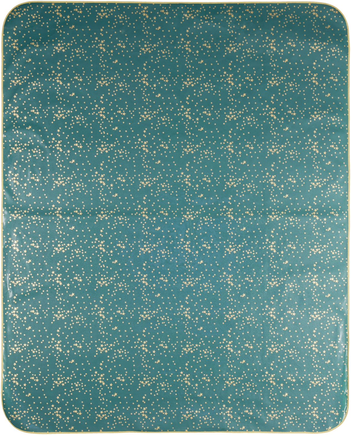 LIVARNO home Obrus świąteczny lakierowany (110x140 cm, zielony z gwiazdami)