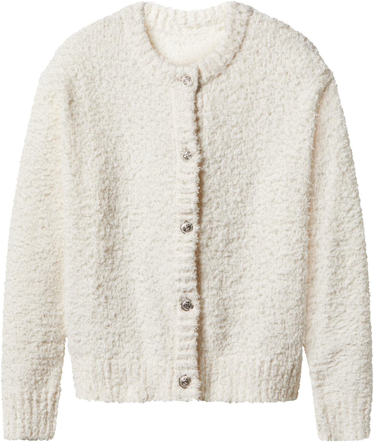 esmara® Kardigan damski pluszowy (Kremowy, L(44/46))