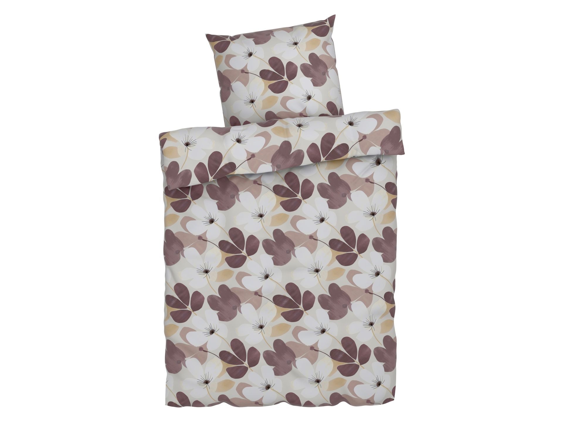 LIVARNO home Pościel dwustronna z mikrowłókna satynowego, 140 x 200 cm (Biały)