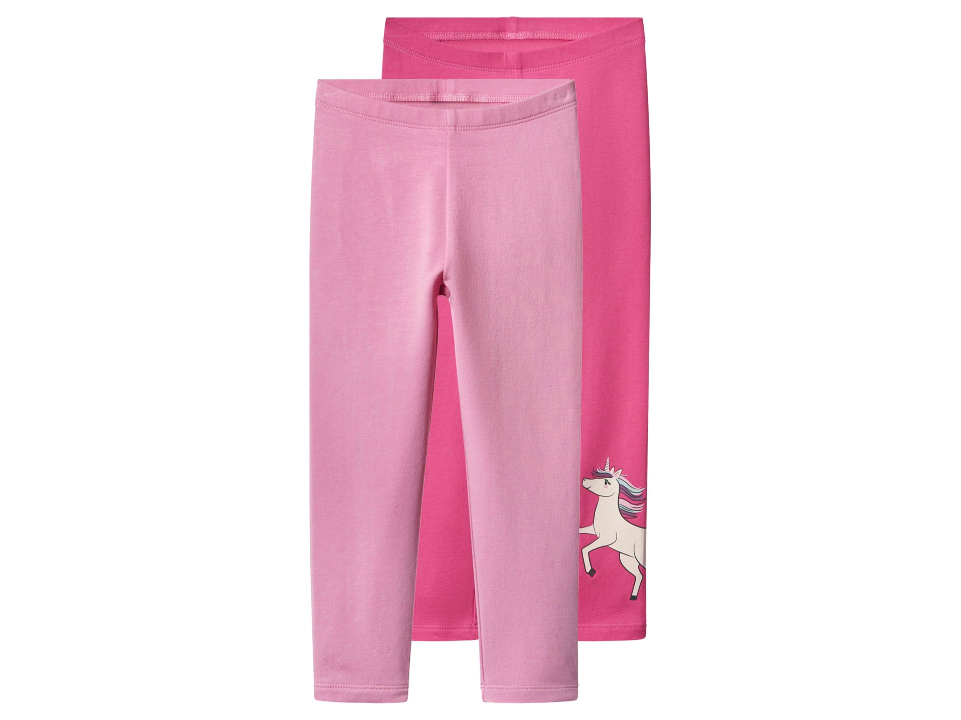 lupilu® Legginsy termiczne dziewczęce z bawełną, 2 pary (Ciemnoróżowy/różowy, 98/104)