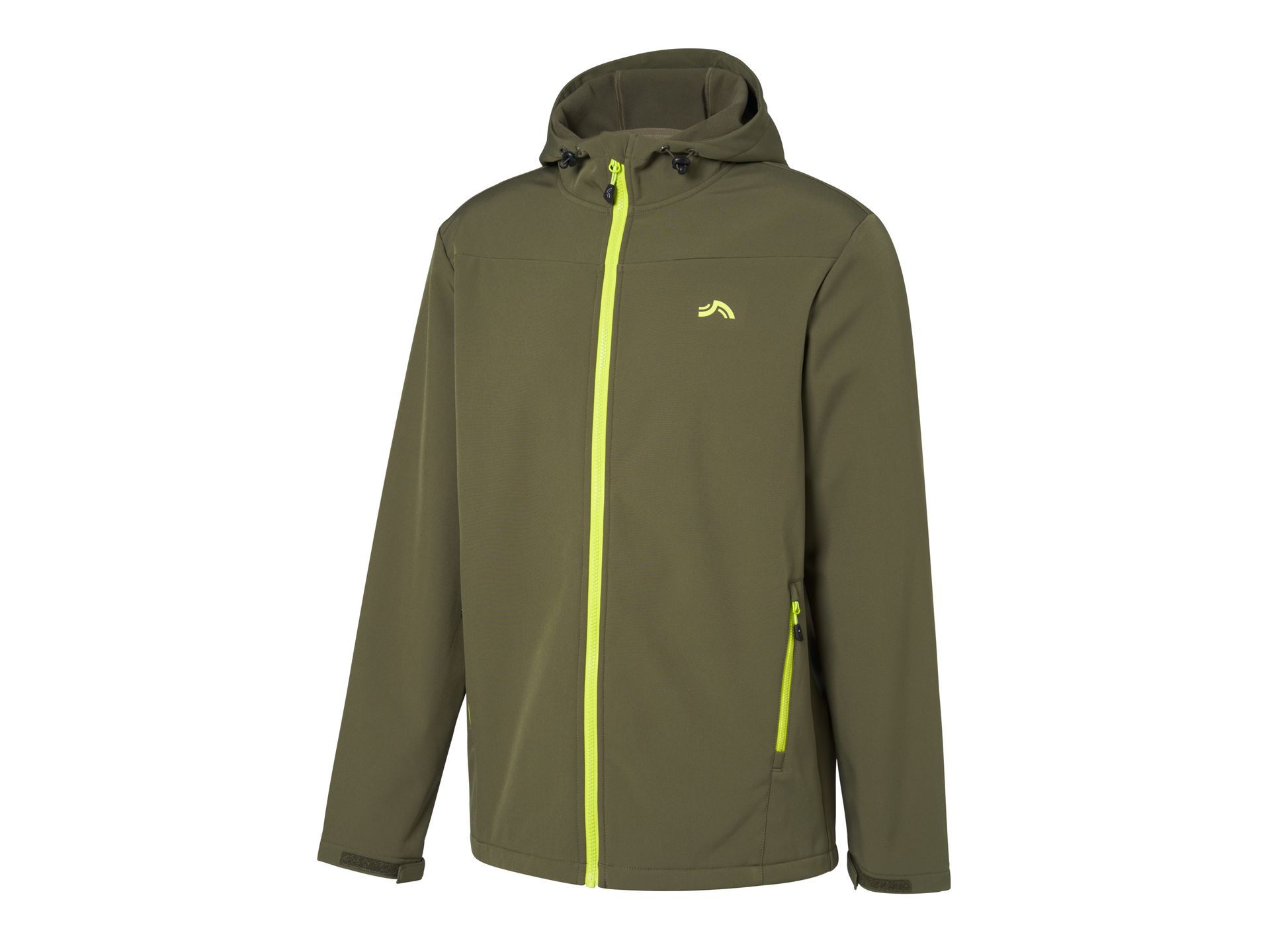 CRIVIT Kurtka termiczna męska softshell (Zielony, XL (56/58))