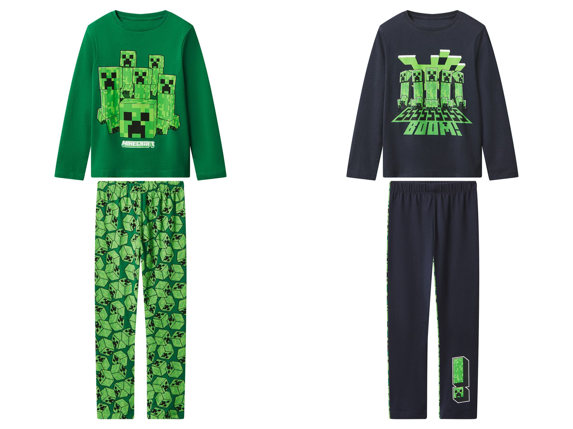 Piżama dziecięca Minecraft z bawełny