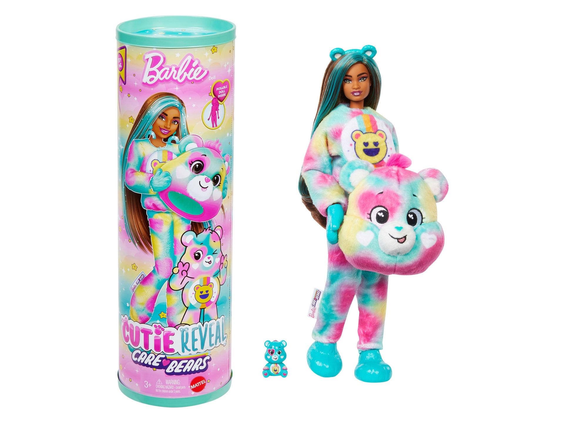 Barbie Lalka Cutie Reveal x Care Bears (Good-Vibes Bear)
