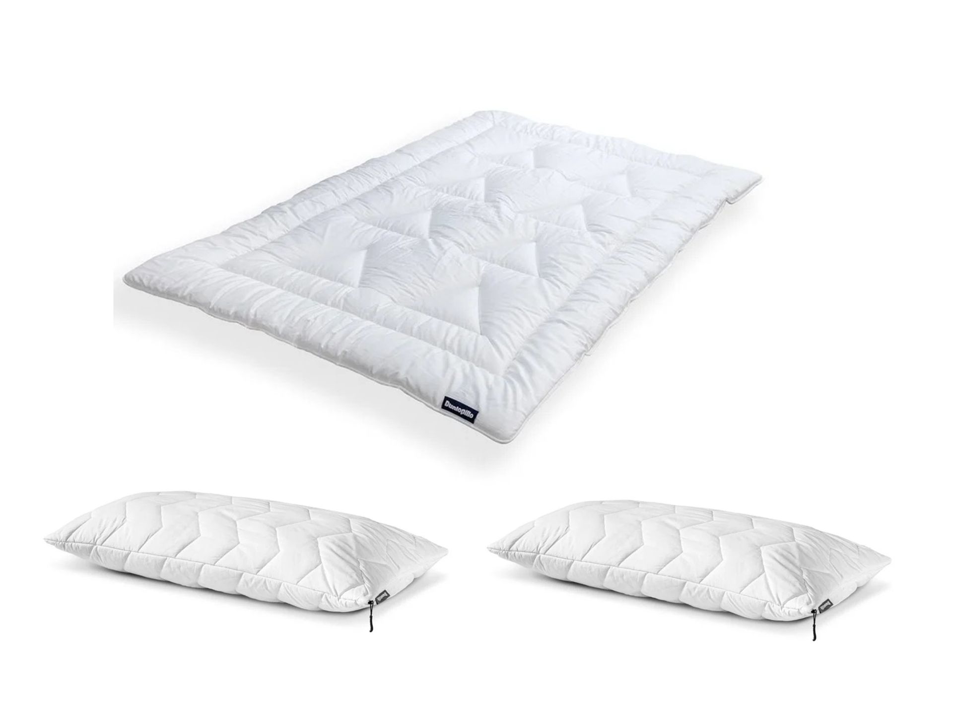 Zestaw Kołdra całoroczna Dunlopillo Life, 155 x 200 cm z 2 poduszkami Premium Life, 40 x 80 cm