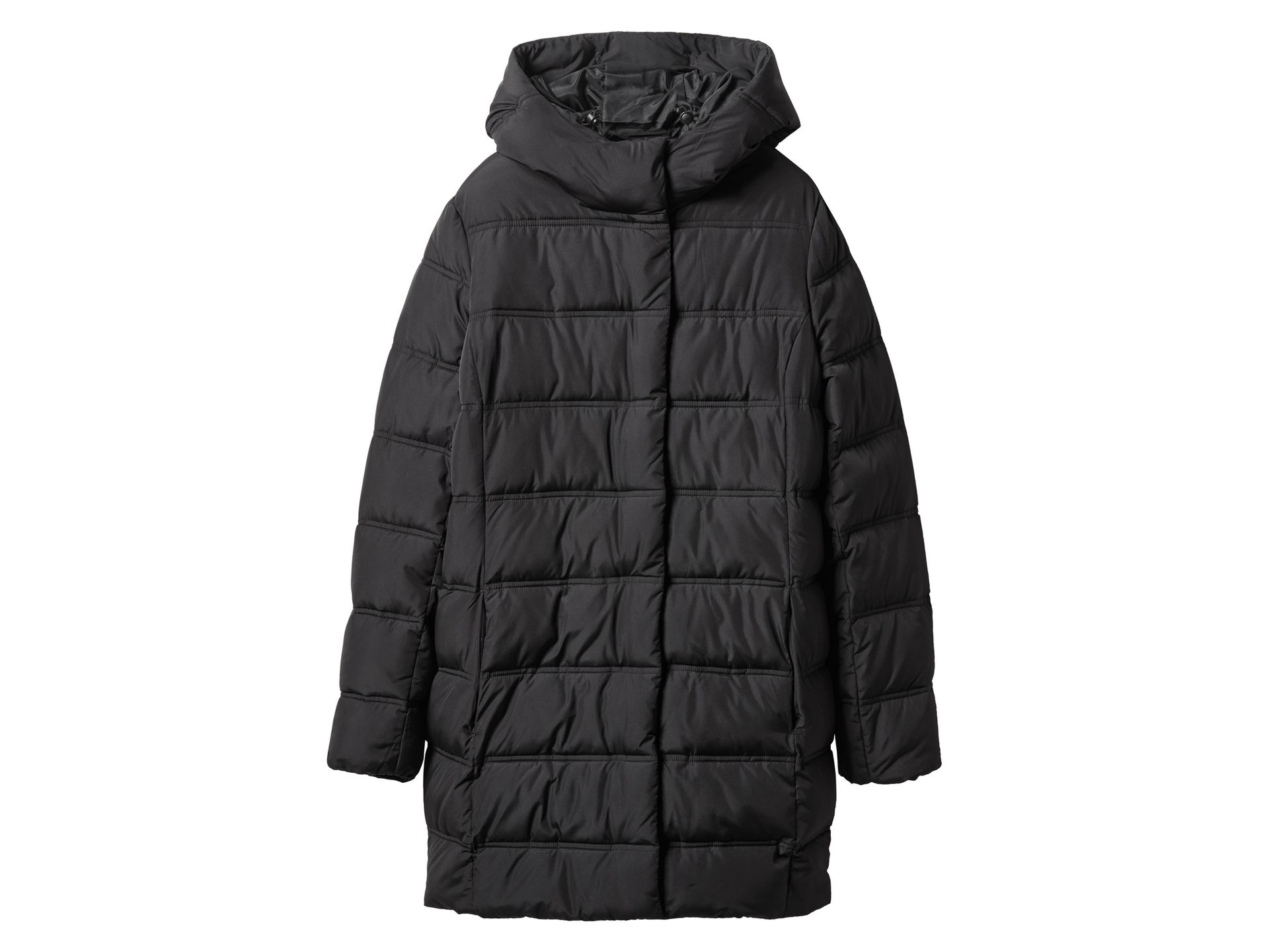 esmara® Płaszcz pikowany damski termiczny (Czarny, XL (48/50))