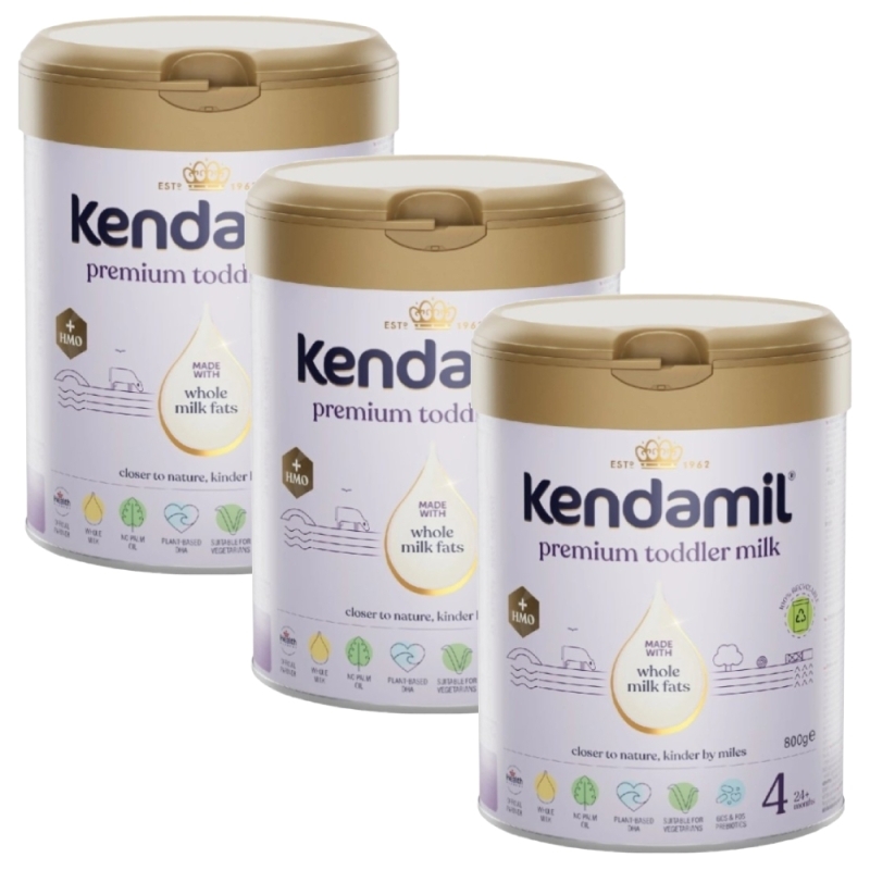 Kendamil Premium 4 HMO+ Produkt na bazie białka krowiego po 2. roku życia, 800 g