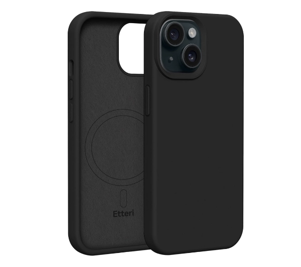 Etteri Silicone Case do iPhone 15 Czarny