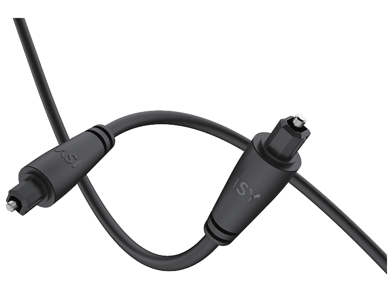 Kabel audio cyfrowy Toslink ISY IAU-1025 3m Czarny