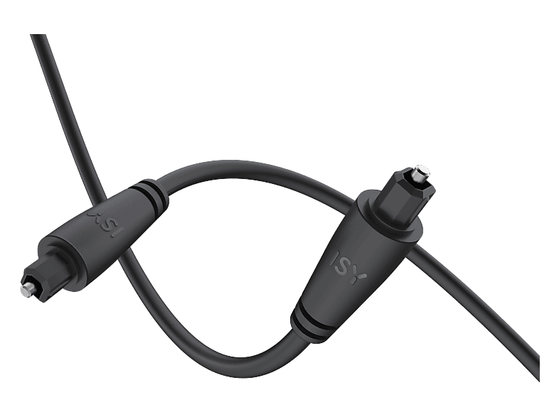 Kabel audio cyfrowy Toslink ISY IAU-1028 0.75m Czarny