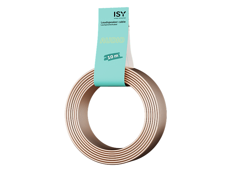 Kabel głośnikowy ISY IAU-1035 0.75mm² 10m Przezroczysty