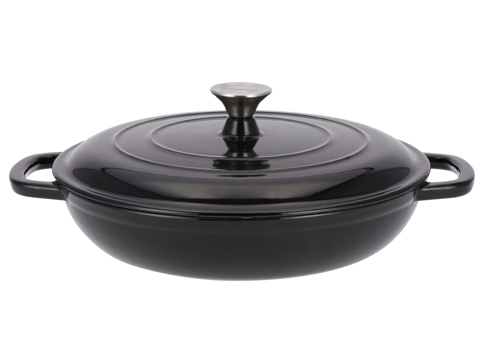 SILVERCREST® Patelnia żeliwna, ⌀ 30 cm (Czarny)