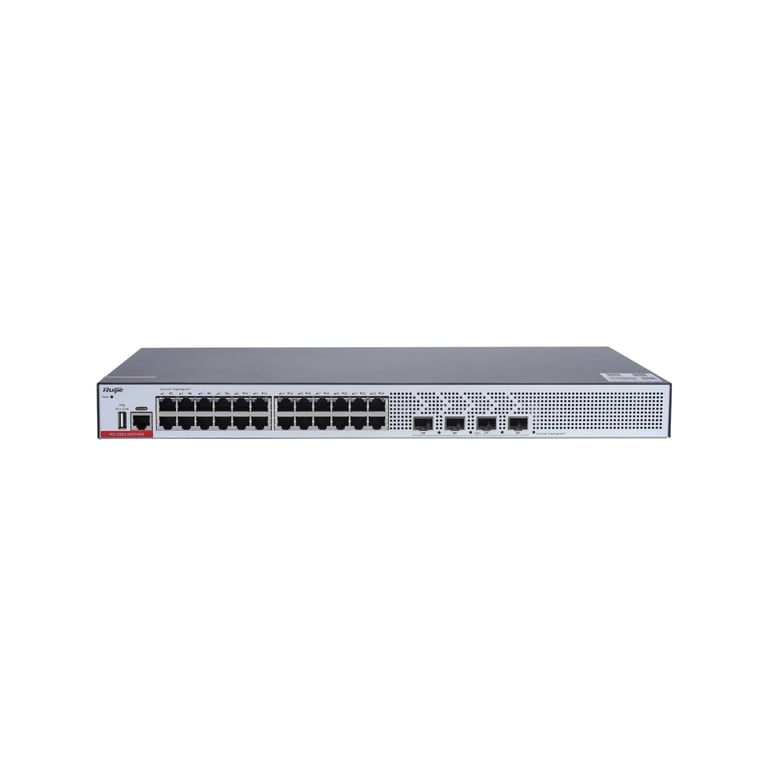 Ruijie Networks RG-CS83-24GT4XS łącza sieciowe Zarządzany L3 Gigabit Ethernet (10/100/1000) Szary