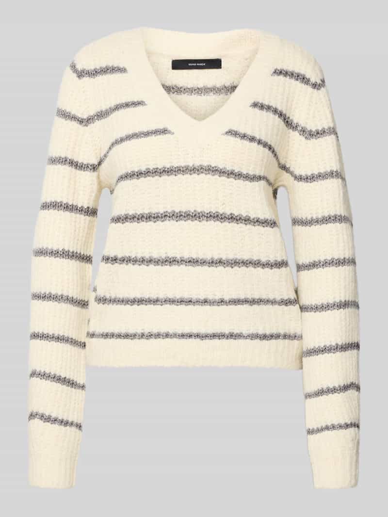 Sweter z dzianiny o kroju regular fit z dodatkiem wełny model ‘AWESOME’