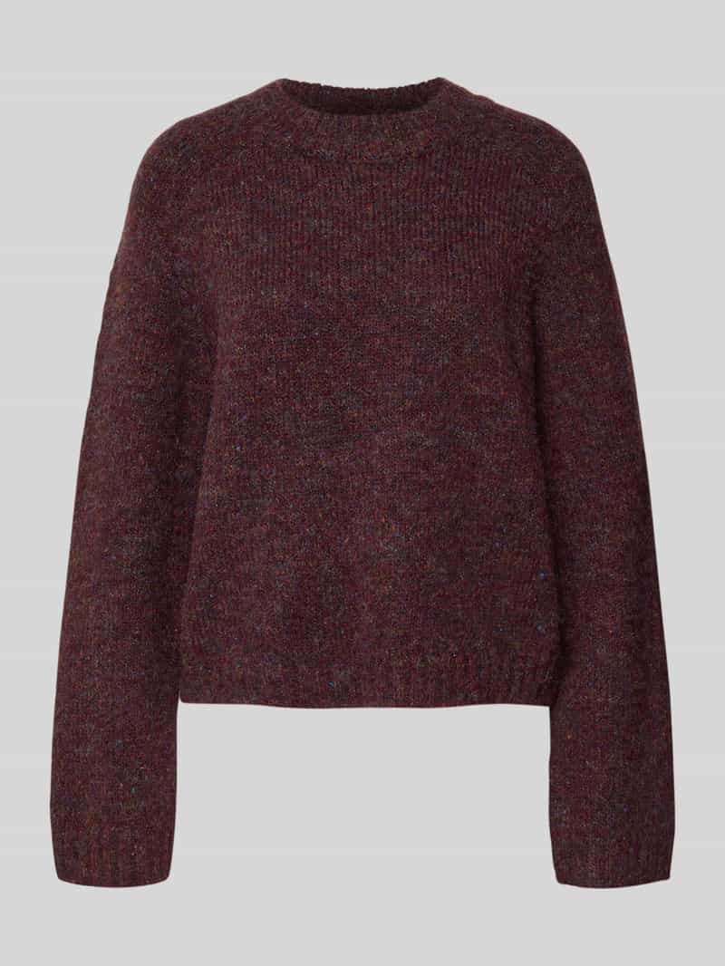 Sweter z dzianiny o kroju regular fit z dodatkiem wełny model ‘INGRID’