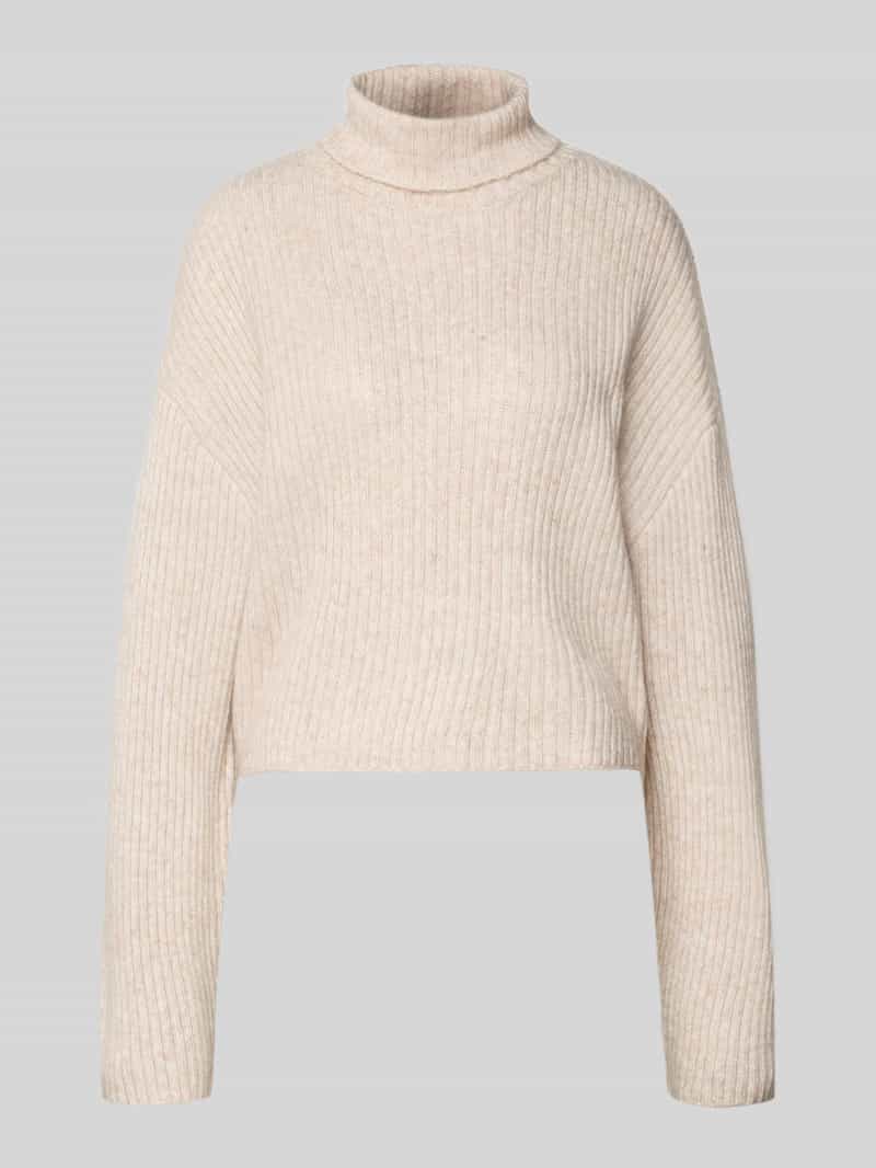 Golf o kroju relaxed fit z dodatkiem wełny model ‘MELANIE’