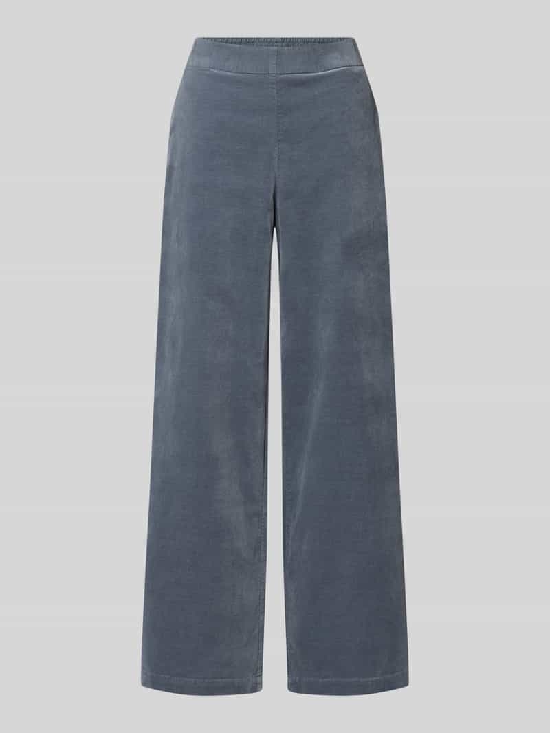 Spodnie z szeroką nogawką z mieszanki bawełny