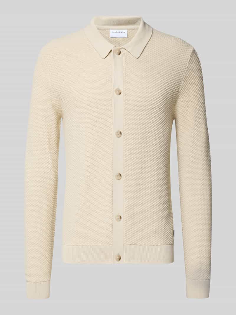 Kurtka z dzianiny z listwą guzikową