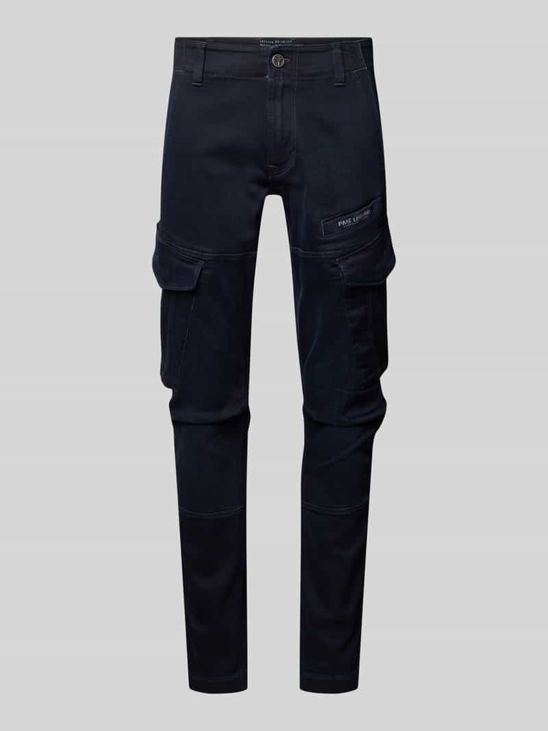 Spodnie cargo o kroju slim fit z nadrukiem z logo model ‘Nordrop’