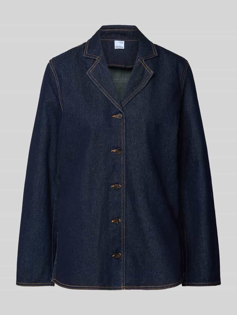 Bluzka jeansowa o luźnym kroju z mieszanki bawełny model ‘KANIKA’