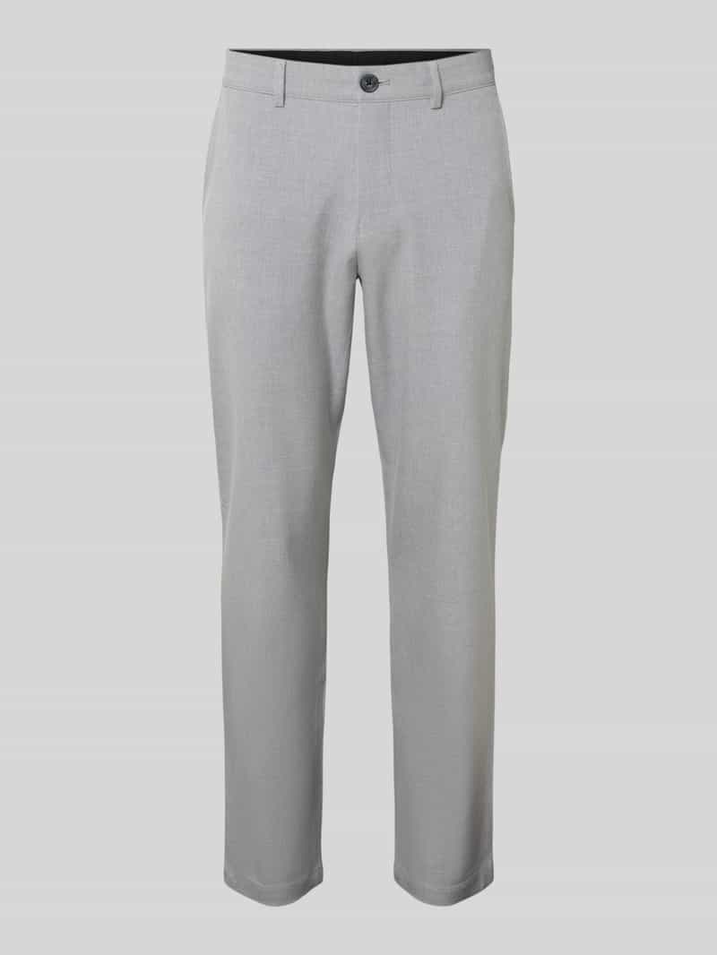 Chinosy o kroju slim fit z dodatkiem wiskozy model ‘175 SLIM ROBERT FLEX’