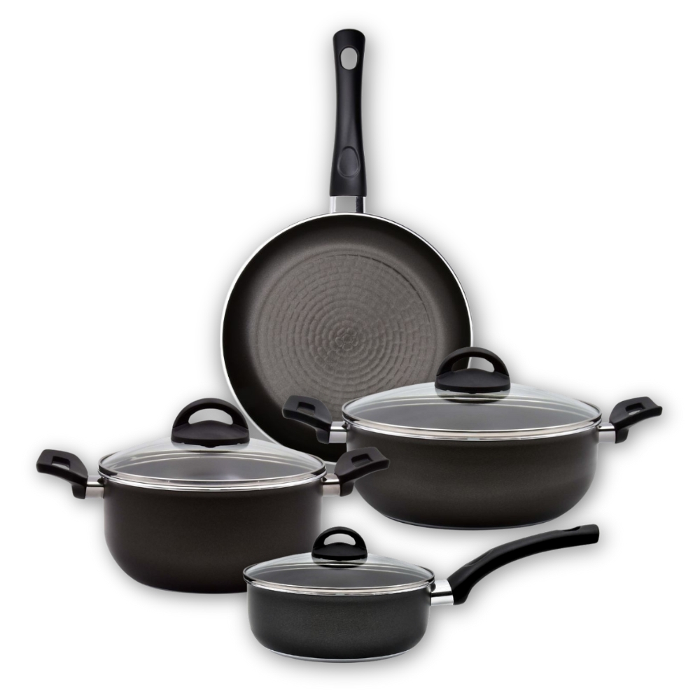 Zestaw garnków z patelnią 7 elementów PRATICA PLUS