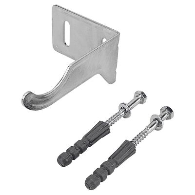 Wieszak grzejnikowy odgięty ocynkowany z 2 kołkam rozporowymi