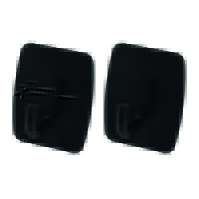 Wieszak samoprzylepny Style prostokąt czarny mat 2 szt.