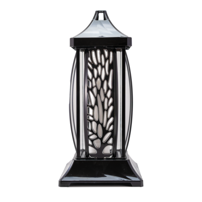 Znicz lampion ażur GRD 38 cm mix srebrny/złoty