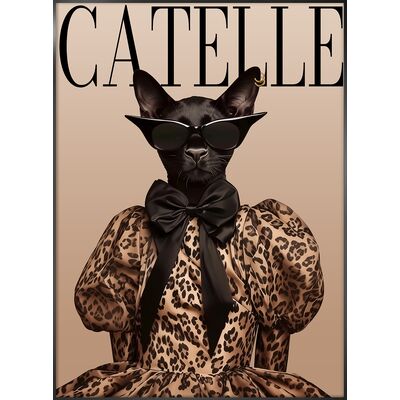 Obraz w ramie ArtBox Miss Meow 50 x 70 cm