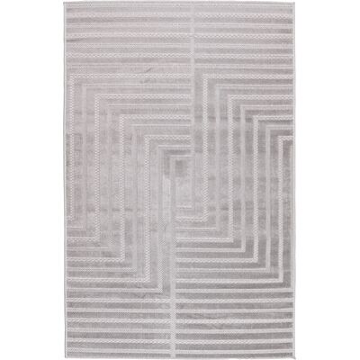 Dywan dora 80 x 150 cm prostokąty szary