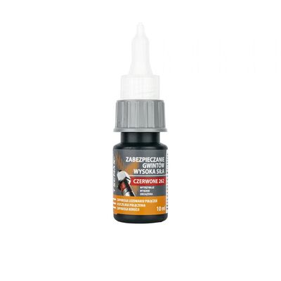 Środek do zabezpieczenia gwintów Czerwony Trwały 10 ml TECMAXX