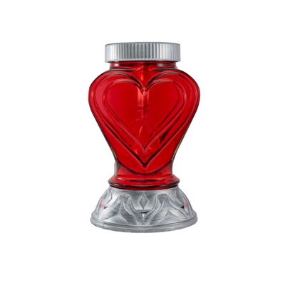 Znicz solarny P 109 serce czerwony