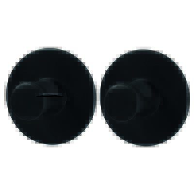 Wieszak samoprzylepny Style okrągły 3m czarny mat 2 szt.