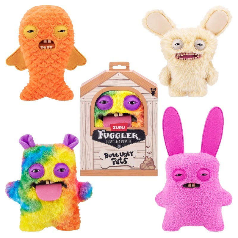 Zuru Fuggler Funny Ugly Monster Pets Śmieszna Zabawka Maskotka Brzydki Zabawny Pies Potwór Pluszak Niespodzianka 4+