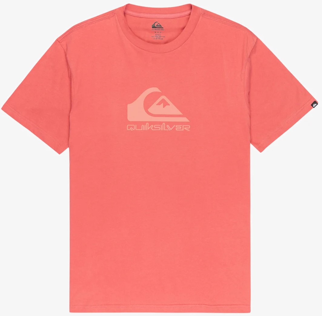 t-shirt QUIKSILVER EV COMP LOGO 2 MINERAL RED