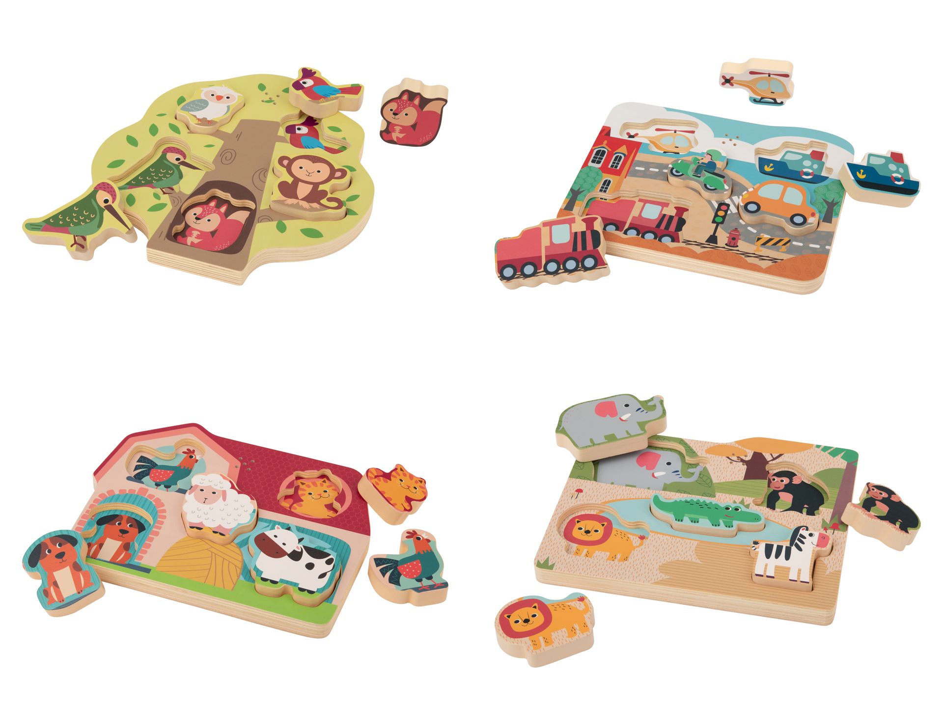 Lupilu Puzzle z efektem dźwiękowym 6 elementów