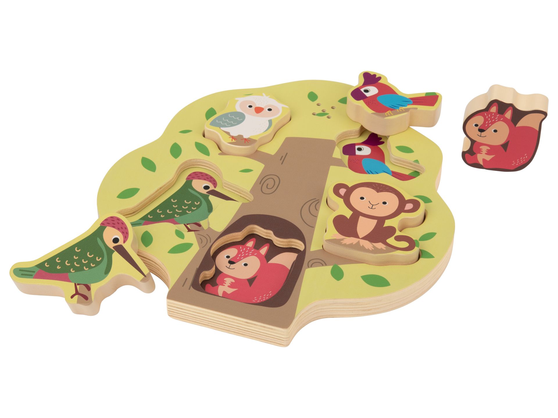 Lupilu Puzzle z efektem dźwiękowym 6 elementów Drzewo