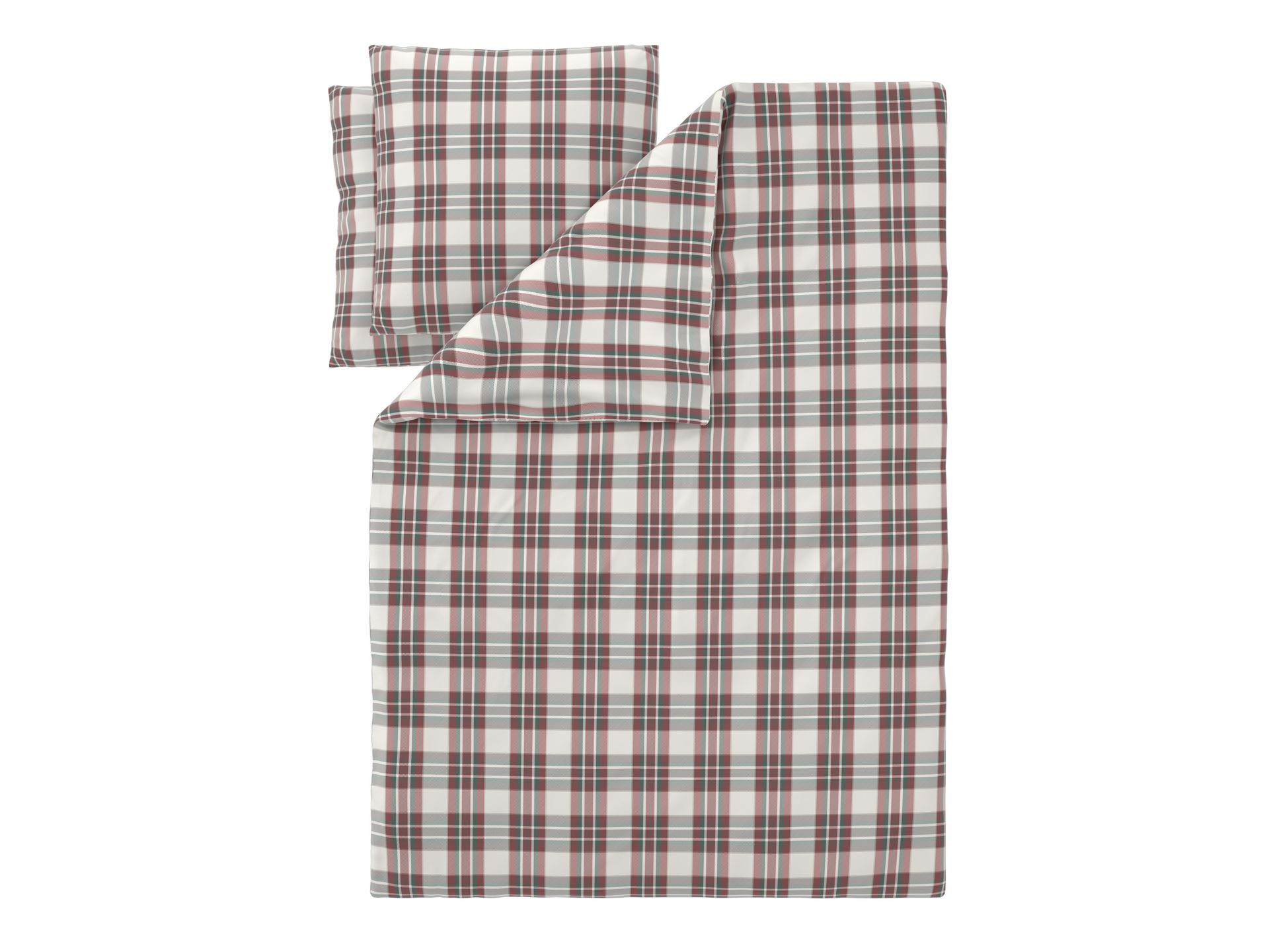 LIVARNO® Pościel z mikrowłókna satynowego, 220 x 200 cm (W kratkę)