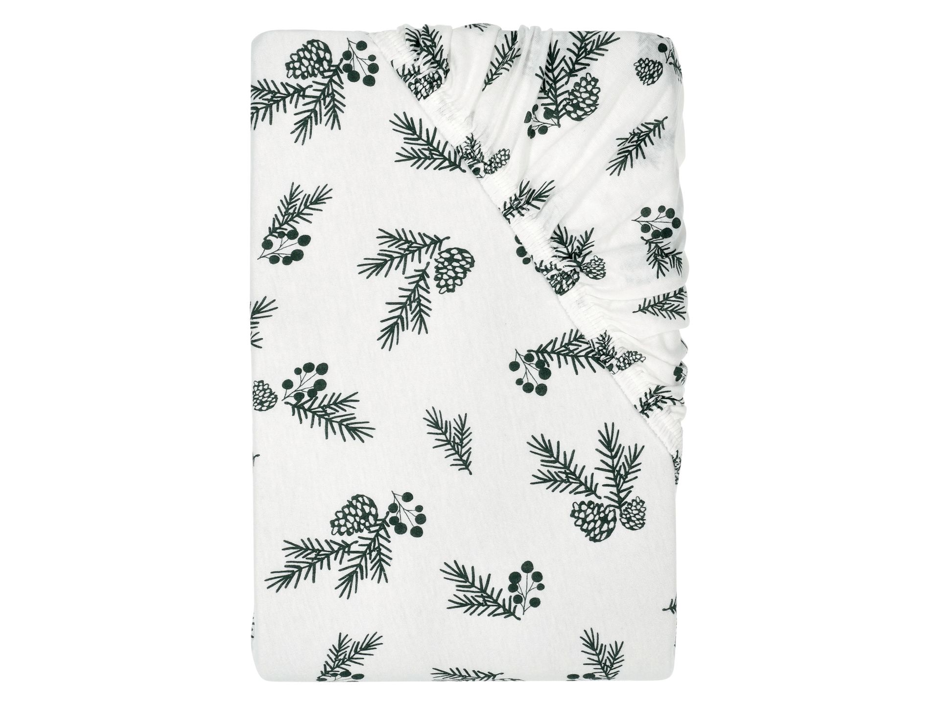 LIVARNO home Prześcieradło z dżerseju z gumką, 140-160 x 200 cm (Serca)