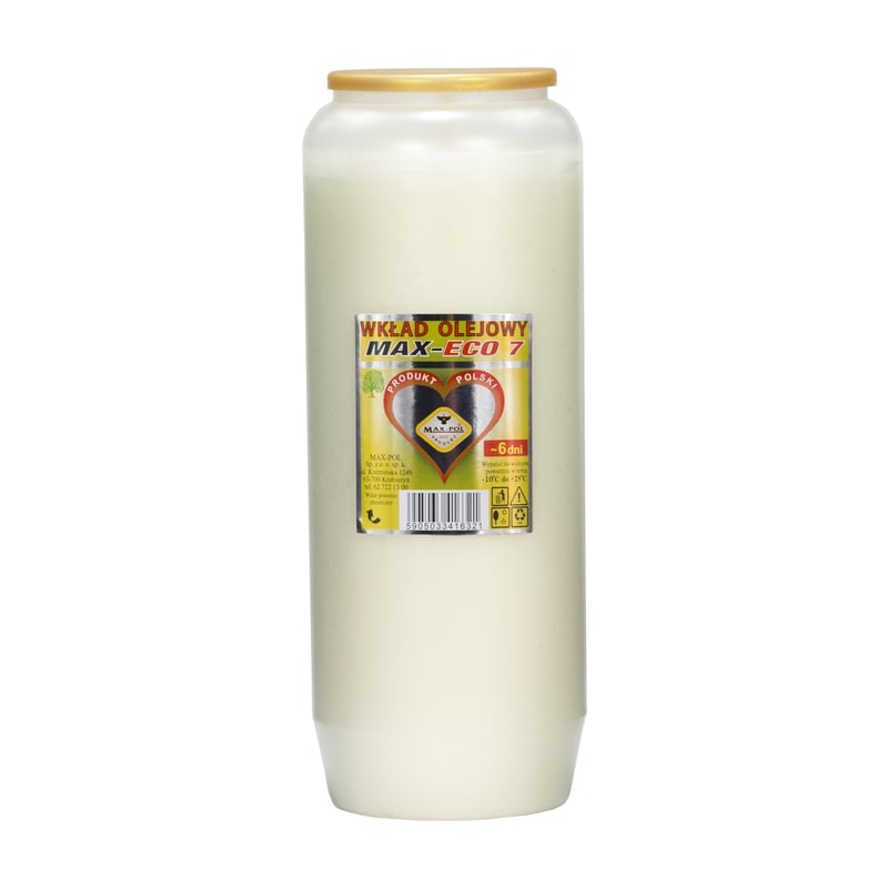 Wkład do zniczy 410g 140h olejowy Max-Pol