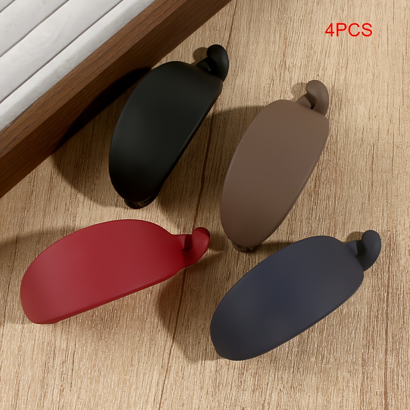 TEMU 4 szt. Eleganckie minimalistyczne skrﾄ冂one bananowe klipsy do wﾅＰsﾃｳw dla kobiet - matowy wykoﾅ�czenie, owalny ksztaﾅＵ, idealne do kokﾃｳw i