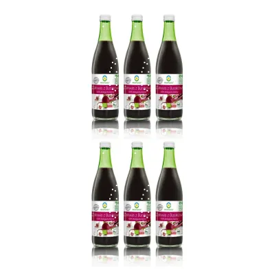 Bio Food Zakwas z buraków 100% kiszony Zestaw 6 x 500 ml Bio