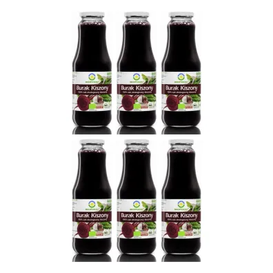 Bio Food Sok z buraka kiszonego NFC bezglutenowy Zestaw 6 x 1 l Bio