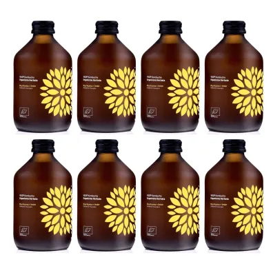 Vigo Yoko Kombucha z kurkumą i imbirem bezglutenowa Zestaw 8 x 330 ml Bio