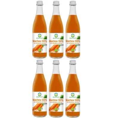 Bio Food Sok z marchwi 100% tłoczony Zestaw 6 x 500 ml Bio
