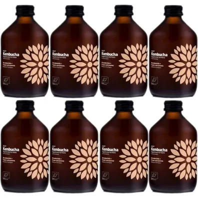 Vigo Yoko Kombucha z brzoskwinią i trawą cytrynową Zestaw 8 x 330 ml Bio