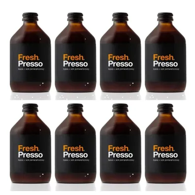 Vigo Yoko Napój kawowy z pomarańczą fresh presso Zestaw 8 x 330 ml
